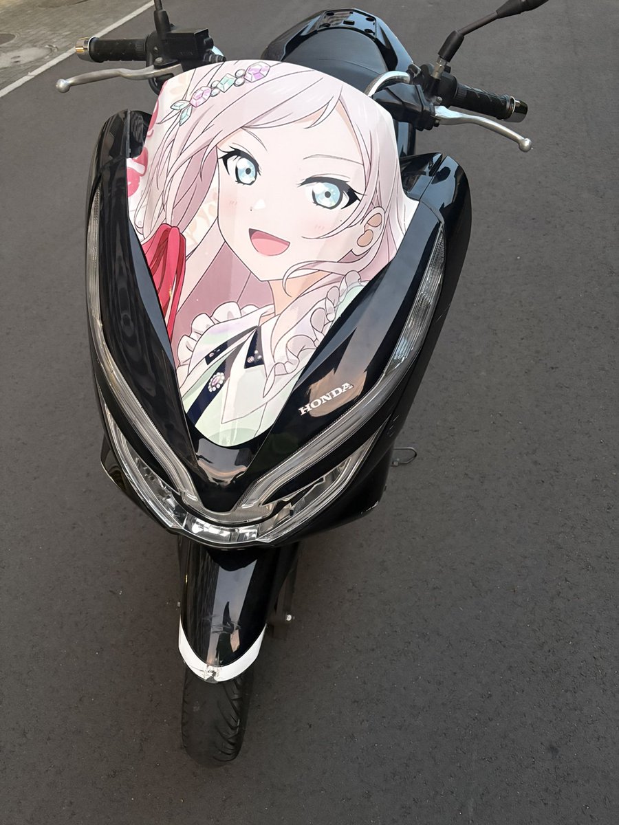 LAnzhu2015's tweet photo. ご報告
鐘嵐珠痛車3台になりました❗️

PCXにもBravo!の嵐珠貼っちゃいました
お世話になった方↓

印刷＠rui2011730 さん https://t.co/lyiVk2JdxK