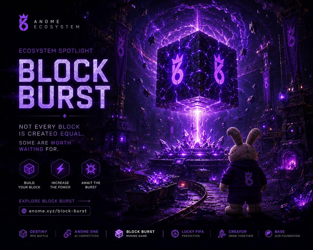 Anome_Official's tweet photo. Some opportunities appear.

Others are built.

Block Burst rewards those who keep building.

Explore more:

🔗 https://t.co/YOGJRrJ81k

#ANOME #BlockBurst https://t.co/hgyk7Cwj74