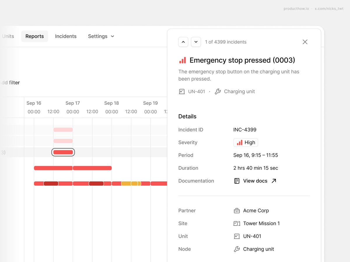nicks_twt's tweet photo. Web app incidents timeline design https://t.co/QJkNSQqKYW