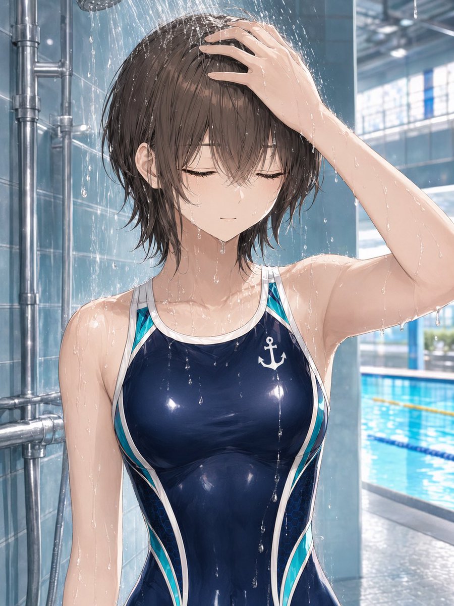yamaP_1985_4_9's tweet photo. #OC #swimteam #水泳部員の日常 

シャワーの音に包まれながら、今日の緊張が静かにほどけていく。
誰にも言わないけれど――ちゃんと泳ぎきった顔をしていた。

#水音にほどける今日の達成感 
#練習後の静かな30秒 https://t.co/eZ1Hq1kvM0