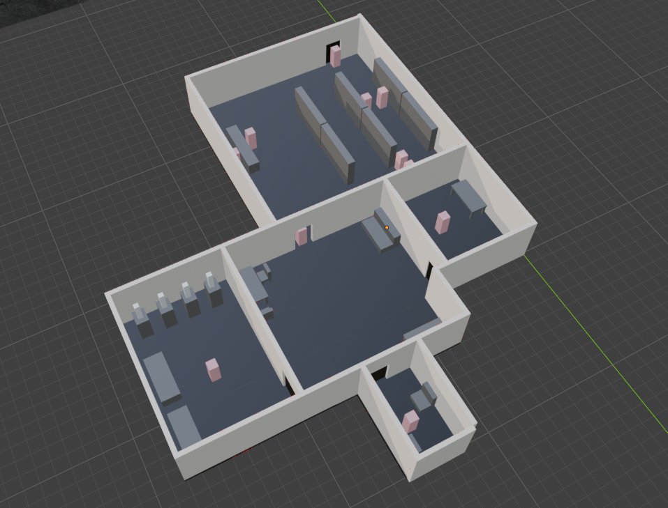 Cryo_yo's tweet photo. Meet the blockout of my grocery store👋
Trying to nail the scale in Blender (the pink cubes are the player). Any level design tips for a horror layout?

#blockout #gamedev #horror https://t.co/vhoimXZB7e
