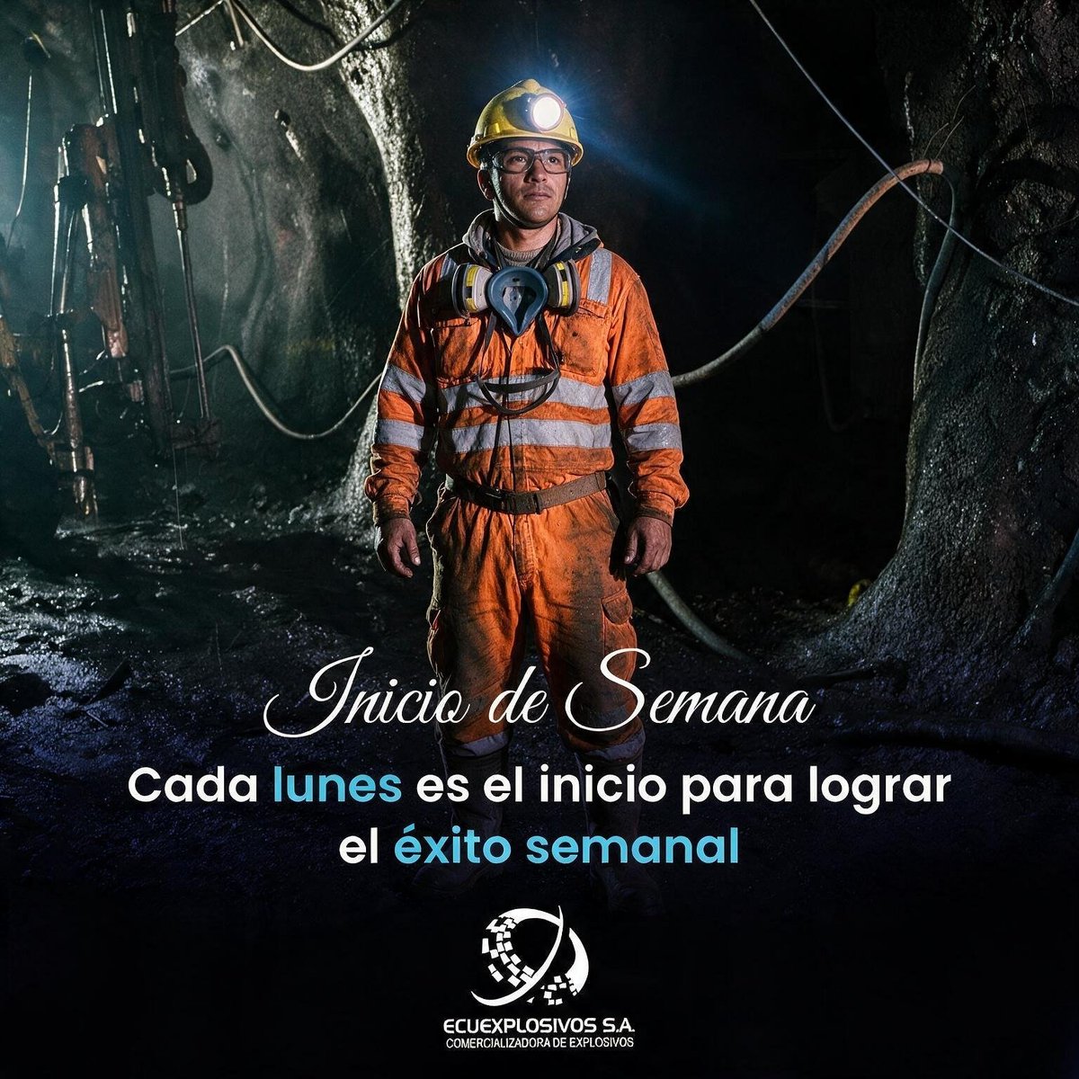 ecuexplosivos's tweet photo. ¡Nuevo lunes, nuevas metas por alcanzar! 👷♂️⛰️
En Ecuexplosivos S.A. arrancamos cada semana con determinación, compromiso y la máxima seguridad para respaldar tus proyectos mineros y de ingeniería.
#Ecuexplosivos #ComercializadoraDeExplosivos #InicioDeSemana https://t.co/DWVWb9atc4