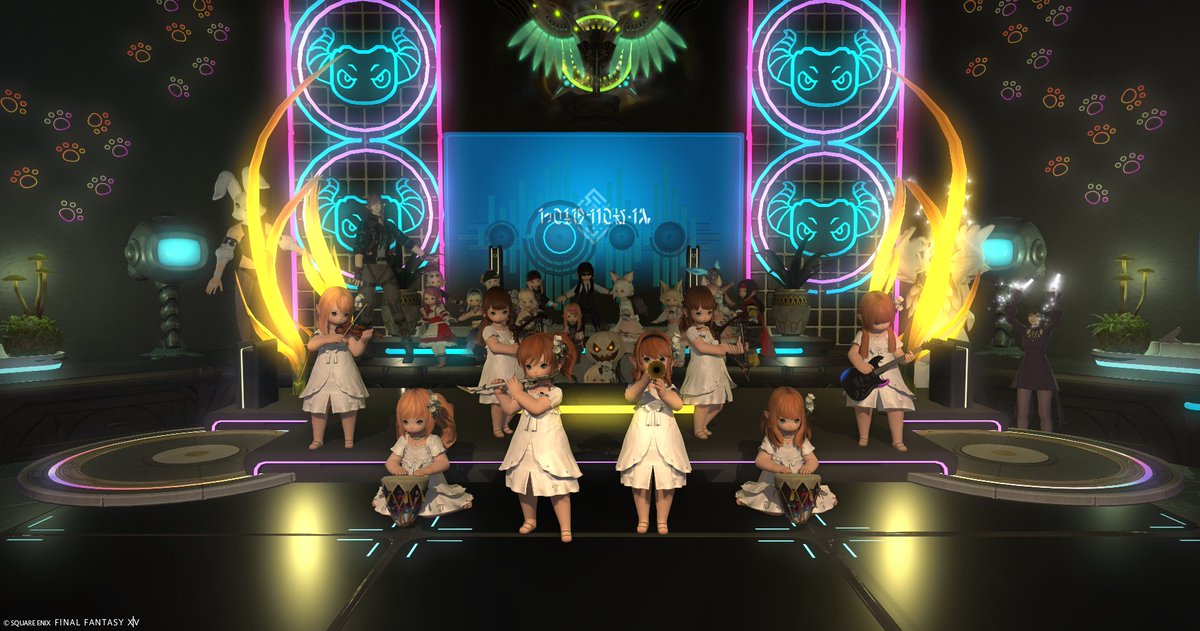 Task_D_FF14's tweet photo. 土曜夜は #ララミス歌劇団 へ🎼
以前のハウスを舞奏巫覡館の地下に移転しての１回目のLive！
よりLiveハウス感が増した感じがして雰囲気が本当に素晴らしかった！
そして、今回は私の大好きなあの曲が演奏されたので、久々に特定の音にのみ反応するカボチャが出陣🎃 https://t.co/o9xN9Tp2Vb