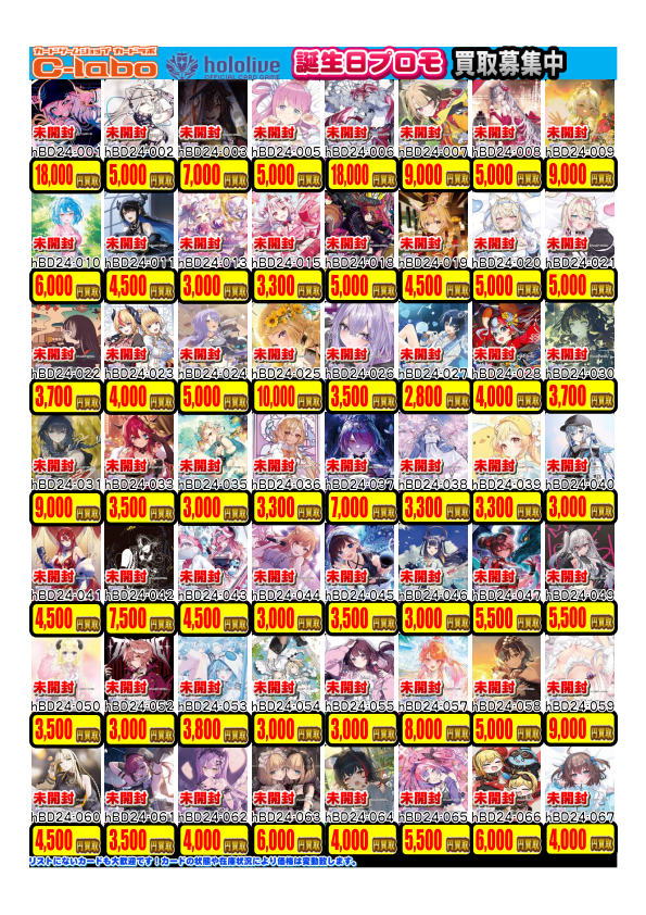hololive OFFICIAL CARD GAME】買取情報 ホロカ担当です！ プロモの