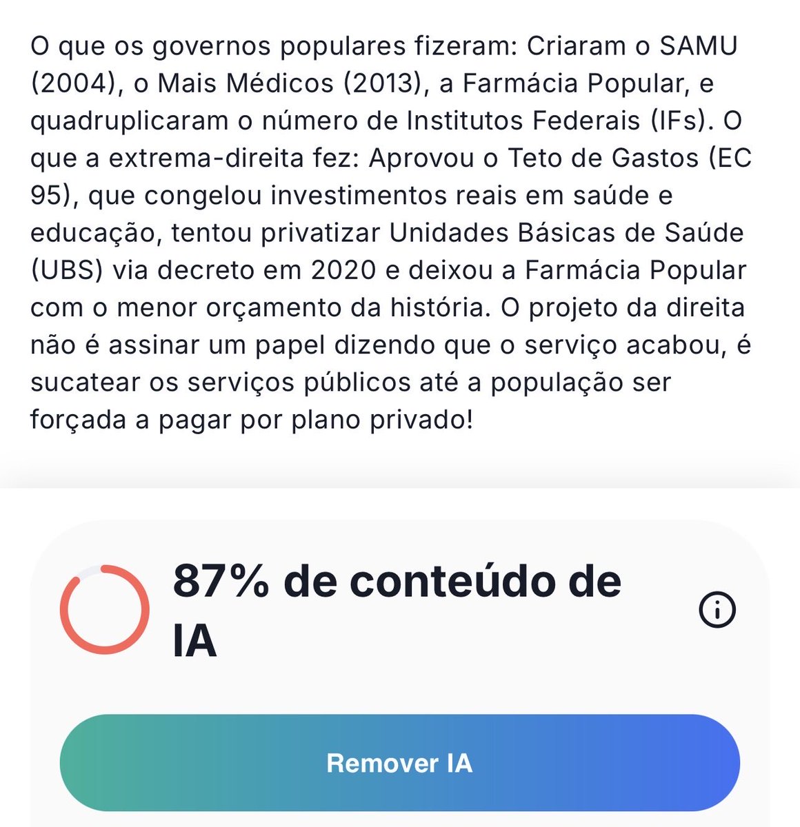 Diegocianorte2's tweet photo. @DiegoHNLOficial @gaviaorazante @mandstu25 Usando IA para argumentar 😂😂😂😂, da pena! https://t.co/jZlsRHigoW