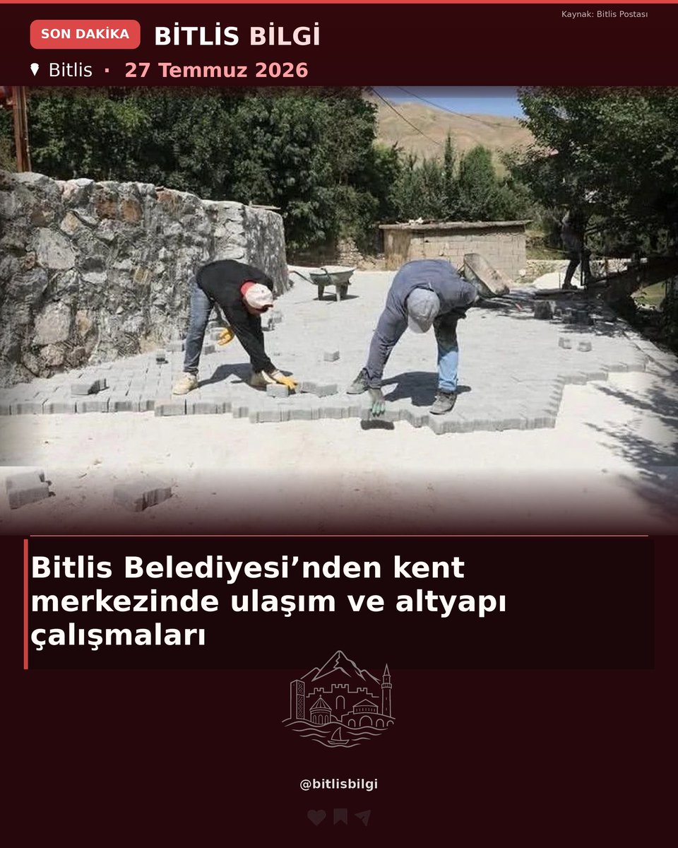 bitlisbilgi's tweet photo. Bitlis Belediyesi, kent merkezindeki mahallelerde yürüttüğü yol ve çevre düzenleme çalışmalarına hız kesmeden devam ediyor. https://t.co/LWlcft1RlN