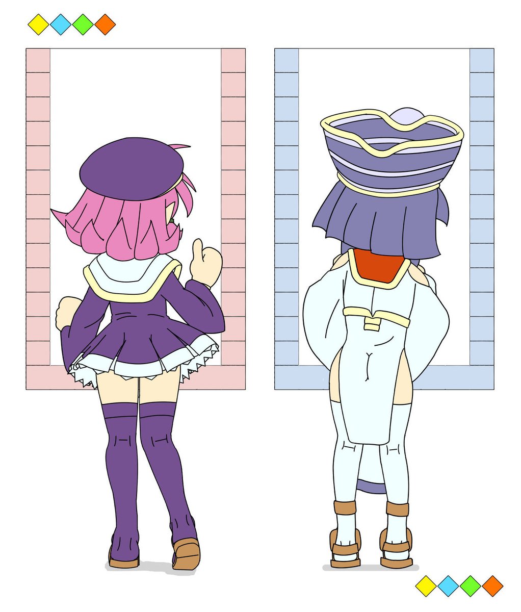 NYudofu's tweet photo. 完成。全身と背面。絵として描くのが楽しいのはパトラ子な一方で、ゼノピアちゃんは作中では喜怒哀楽が豊かなのが好きです。
#クレオパトラフォーチュンプラス #パトラ子 #ゼノピア https://t.co/JP7k7rWSig