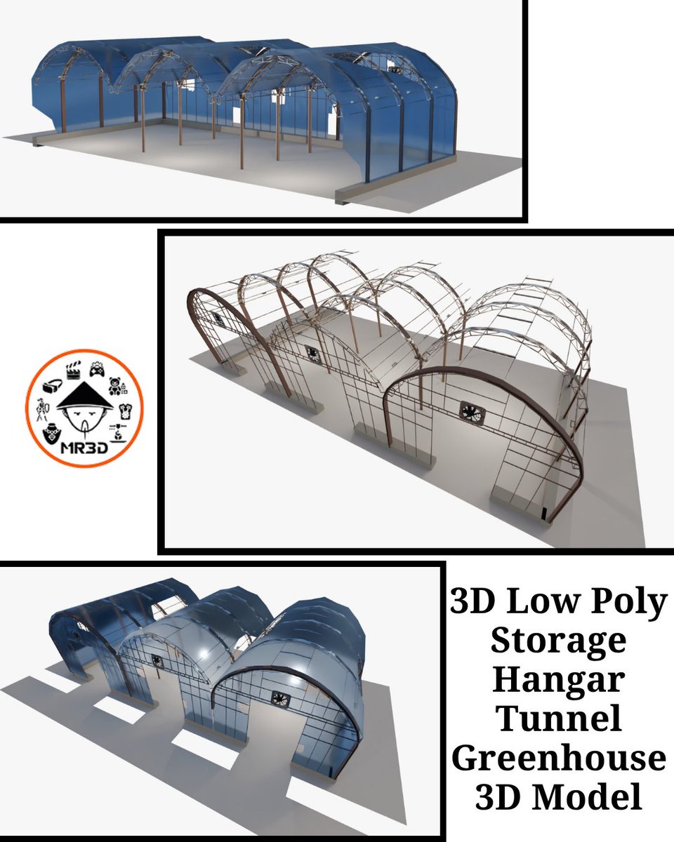 mr3d_store's tweet photo. 3D Low Poly Storage Hangar Tunnel Greenhouse | 3D Blender Model โค๏ธ
#LowPoly #3DPrinting #EnvironmentArt #DigitalTwin #VR #AR #Simulation #3DArtist #Engineering #FarmSimulation #MR3D
https://t.co/DNrUS9HF2P
All 3D printable files are available.
๐ Contact us: +92 3233292381 https://t.co/pe4Gs5SfRP