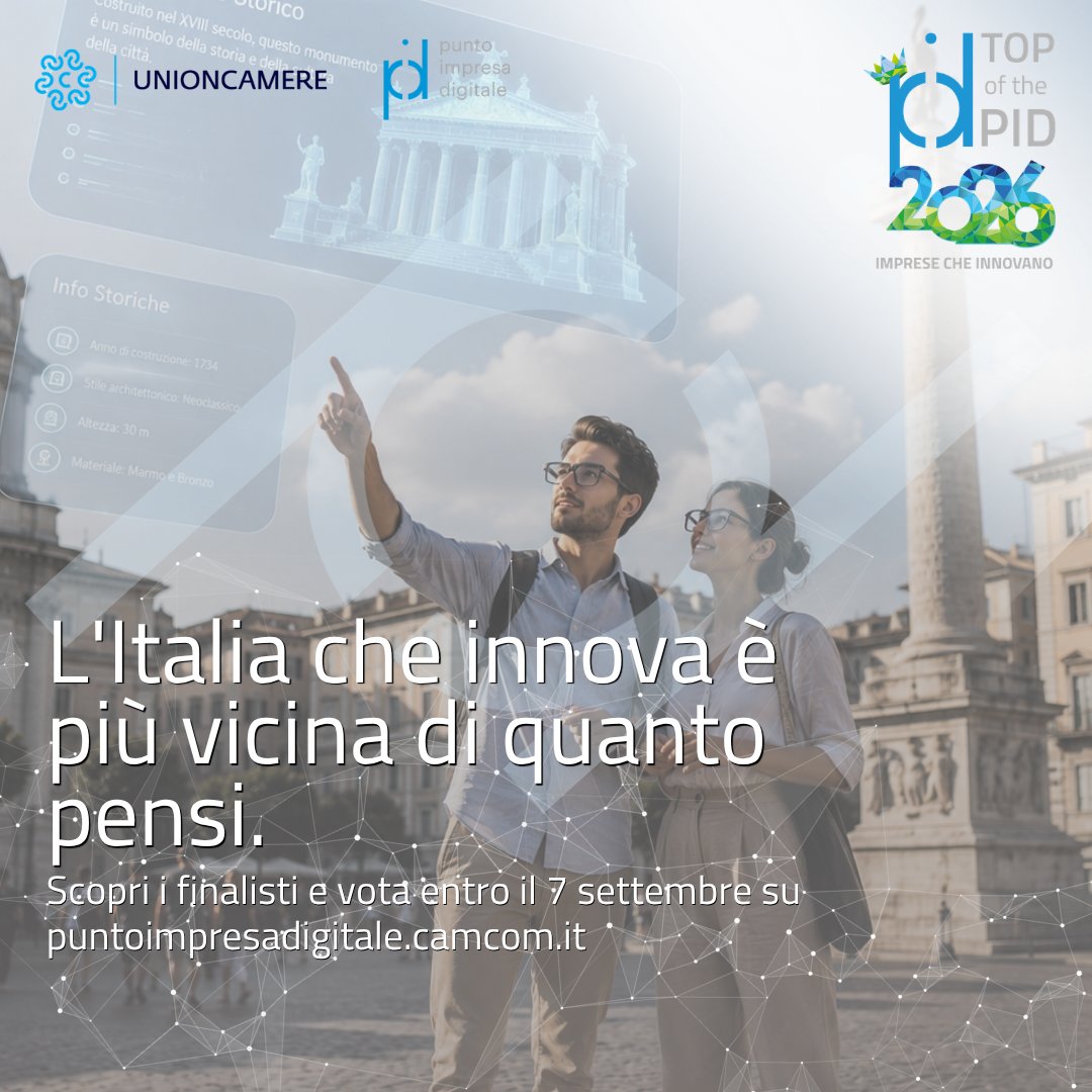 PID_CamCom's tweet photo. Sostieni l'innovazione italiana, è semplicissimo. Ecco come si vota!

1️⃣ Entra sul Portale #PID
2️⃣ Esplora i progetti finalisti
3️⃣ Clicca sul "Like" in fondo alla scheda del tuo progetto preferito!

Dai forza alle idee. Vota ora ➡ https://t.co/vnEZQTua85

#TopOfThePID https://t.co/X4DLIyrQc5