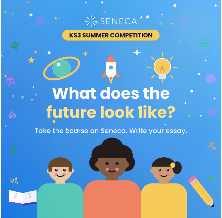 SenecaLearn's tweet photo. It's competition day! 🚀🏆

24,000 students are in the running for the #SenecaLearning #KS3 Summer Competition, all tackling one huge question: what does the future look like?
🌎🤝💻

🎉 Good luck to every student taking part: we can't wait to see what you come up with!
#EdTech https://t.co/wieekdEWKp