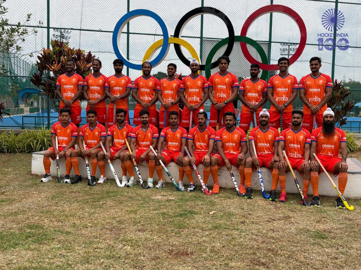 TheHockeyIndia's tweet photo. Every thread tells a story. Every crest carries a dream. 🇮🇳

The Indian Men's Hockey Team unveils its new jersey ahead of the FIH Hockey Men's World Cup Belgium & Netherlands 2026—a symbol of pride, passion, and the unwavering belief of millions.

Here's to giving everything for India. 💙🏑

📺 Select 2 (SD & HD), Khel & JioHotstar
🗓️ August 15–30

#HockeyIndia #IndiaKaGame #HWC2026 #RoadToTheWorldCup