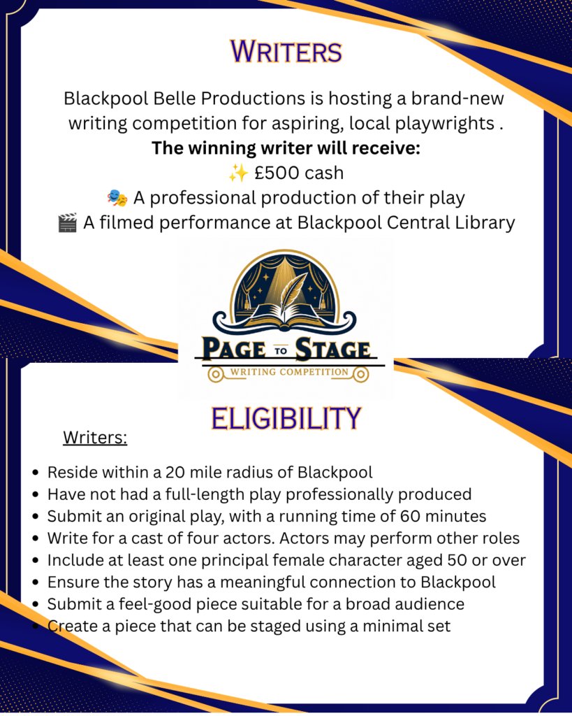 sharioni1's tweet photo. Playwrights! If you live within 20 miles of Blackpool. This may be for you https://t.co/KMsSsRwhSM