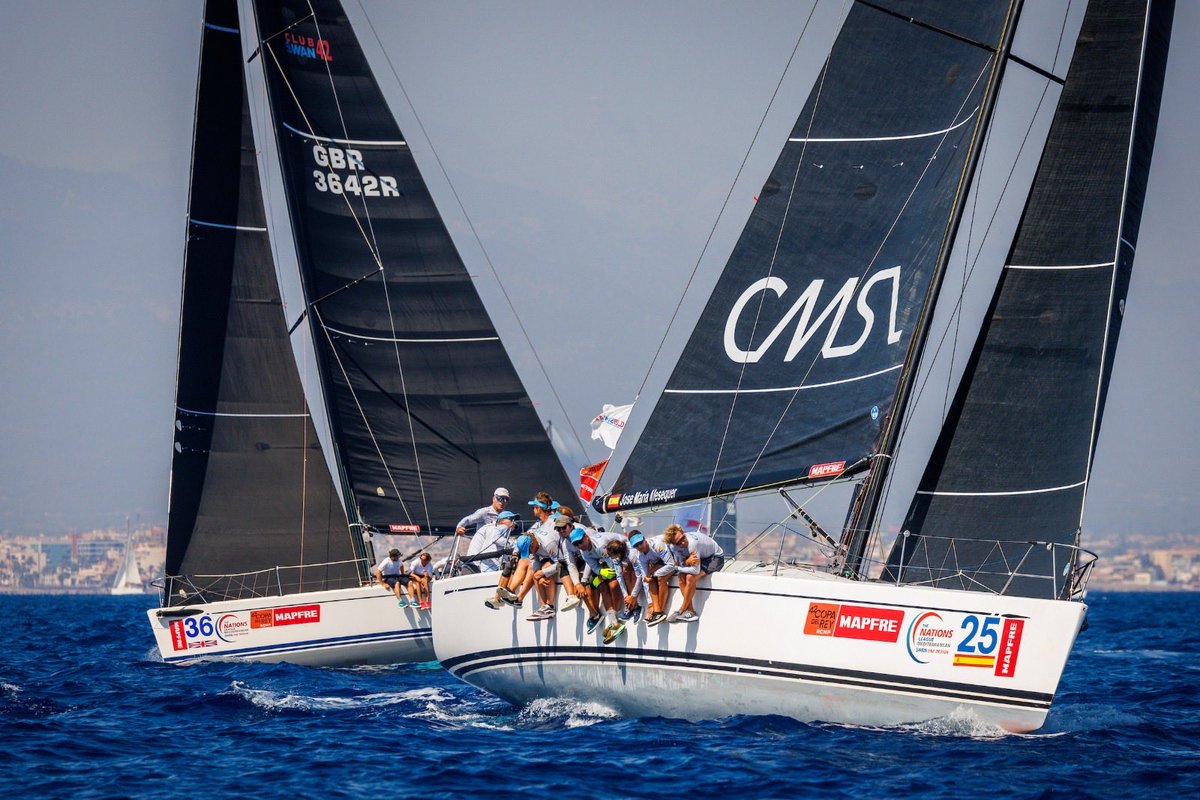 EFEdeportes's tweet photo. ⛵️ La clase ClubSwan 42 volverá a ser una de las más competitivas de la #CopaReyMapfre.

🆚 El 'Pez de Abril', vigente campeón del mundo, defenderá el título con el cartel de gran favorito ante ocho embarcaciones, entre ellas el mallorquín 'Nadir' y el francés 'Glen Ellen'. https://t.co/zMneweCgPa