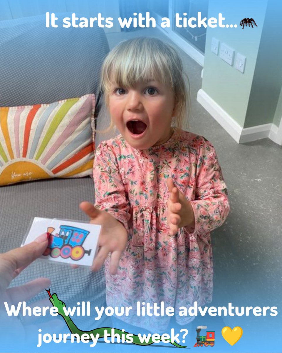 LittleMagicTrn's tweet photo. 🚂💛 It starts with a ticket...
One little ticket. One big adventure.
This week @soar_ltd the children chose exactly where they wanted to go... 🕷️🐸The Amazon!
Not because they planned it. Because they asked.
#ChildLedLearning #Play #SEND #EAL https://t.co/T3a7EGkAV2