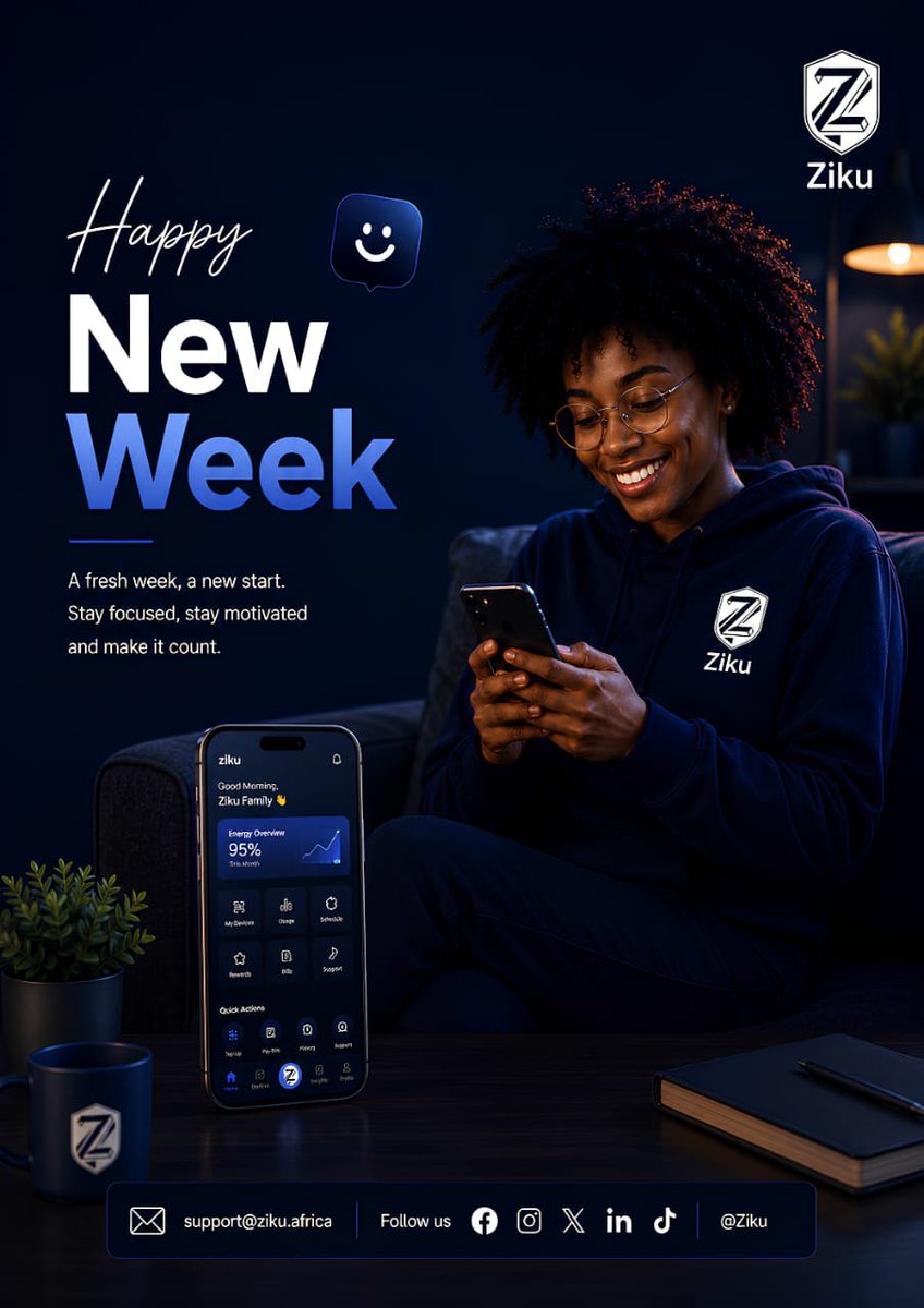 ZikuAfrica's tweet photo. A new week. A new opportunity to build.
Stay focused. Stay disciplined. Keep moving forward.
Africa deserves technology that simply works.
Ziku is coming.
Never Run Out.™
#Commerce #Ziku #comingsoon #NeverRunOut #Technology #MondayMindset #Finance https://t.co/sEUeR3Ivh9