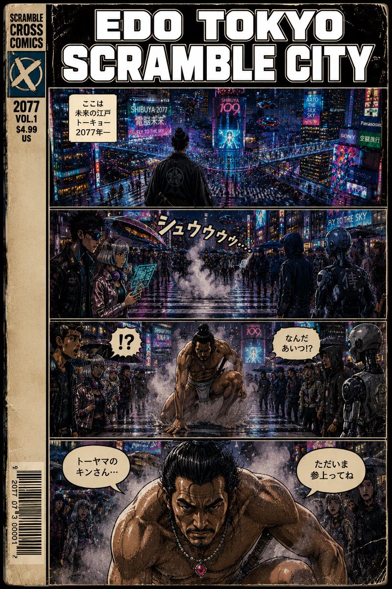 scramblexcross's tweet photo. シブヤスクランブルクロスに突如現れた褌の男 https://t.co/Yvijtijk1s