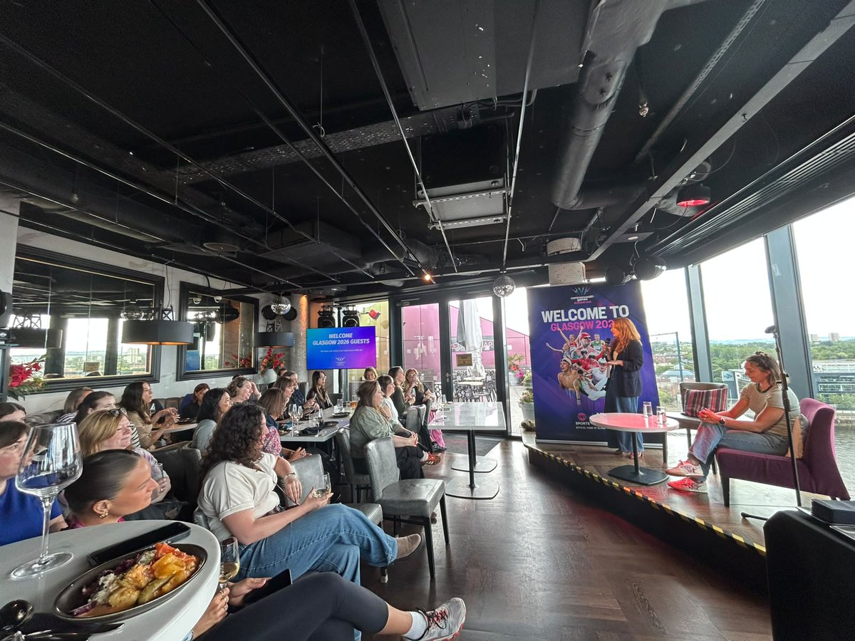 TrivandiConsult's tweet photo. In partnership with @Glasgow_2026, we were proud to host Leading Women at Glasgow 2026, bringing together women from across sport, business and major events to connect, share experiences and be inspired. 

#Glasgow2026 #WomenInSport #WomenInLeadership https://t.co/RA6nhF2MXk