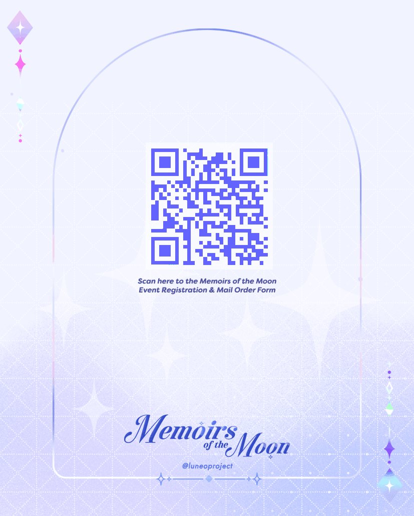 luneoproject's tweet photo. The moons converge, and it's finally time
Event Registration & Mail Order for Memoirs of the Moon is now open
Will you join us, Traveler?
Link in bio or scan the QR code to the form
https://t.co/yHLwGv7cmw
.
.
.
.
.
#fanevent #faneventmy #genshinimpact #nodkrai #luneoproject https://t.co/VPykloWWvc