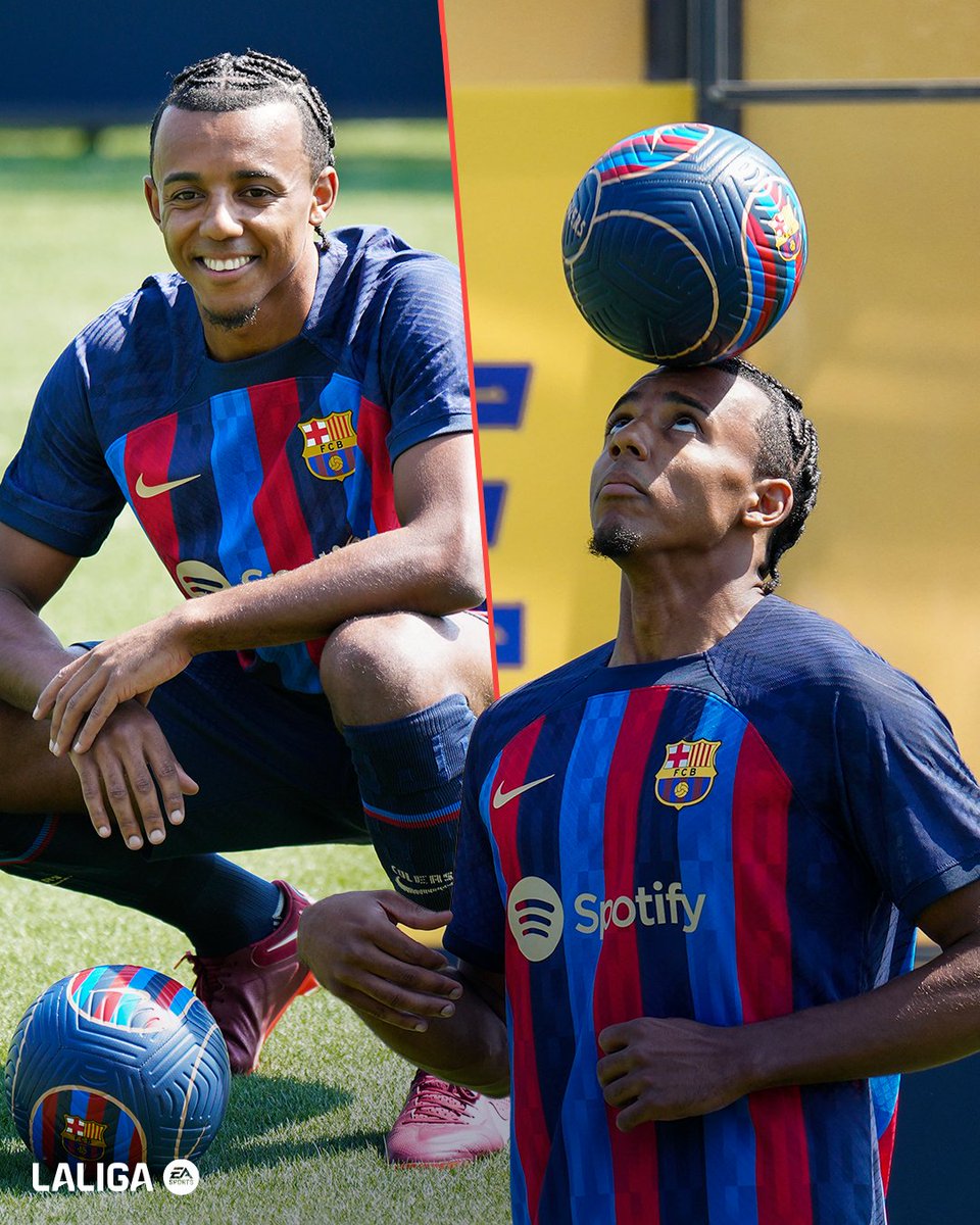 LaLiga's tweet photo. 𝟬𝟭/𝟬𝟴/��𝟬𝟮𝟮. 💙❤️

¡Se cumplen 4 años de la presentación de @jkeey4 con el @FCBarcelona_es! 

#TalDíaComoHoy | #LALIGAEASPORTS https://t.co/KbHrdxJkGd