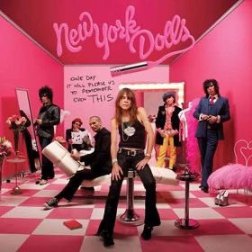 SteveConteNYC's tweet photo. Onstage w/ The Dolls! 

1. If you don’t like my pink Melody Maker… 

2. “Jet Boy” dueling w/ Syl (Thanks for the pix Sami Yaffa!) 

#NewYorkDolls #SylvainSylvain #SteveConte #DavidJohansen #SamiYaffa https://t.co/k9U1oCo0CW