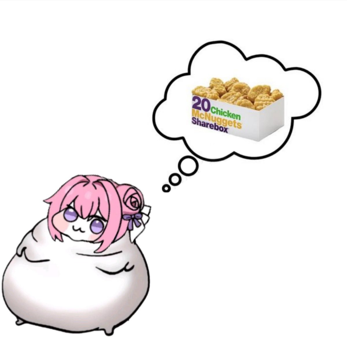 LowTierDoro's tweet photo. Hmm some chicken nuggets sounds righteous right now✨️ #Doro https://t.co/xmCAceDfMR