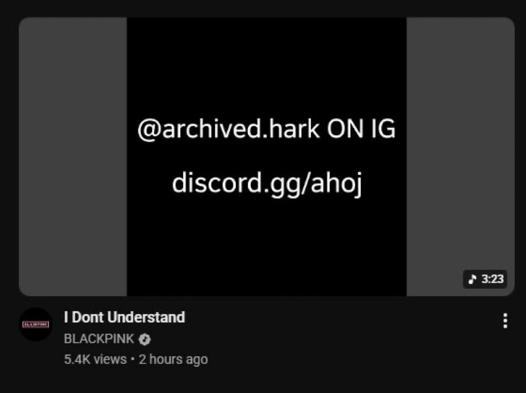 pinksview's tweet photo. BLACKPINK’s official YouTube channel has reportedly been hacked again, with unreleased content being uploaded to it. https://t.co/cs0L9vpYUd