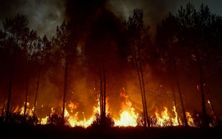 ShadesFrance's tweet photo. 🚨L’INCENDIE EN GIRONDE VA DURER

🚒 Le lieutenant-colonel David Annotel prévient que le feu ne devrait pas être fixé avant plusieurs semaines, voire plusieurs mois.

🗣️ "Il faudra prévoir des relèves qui continueront à venir de toute la France"

👉 Plus de 42 000 HECTARES on déjà brûlé.