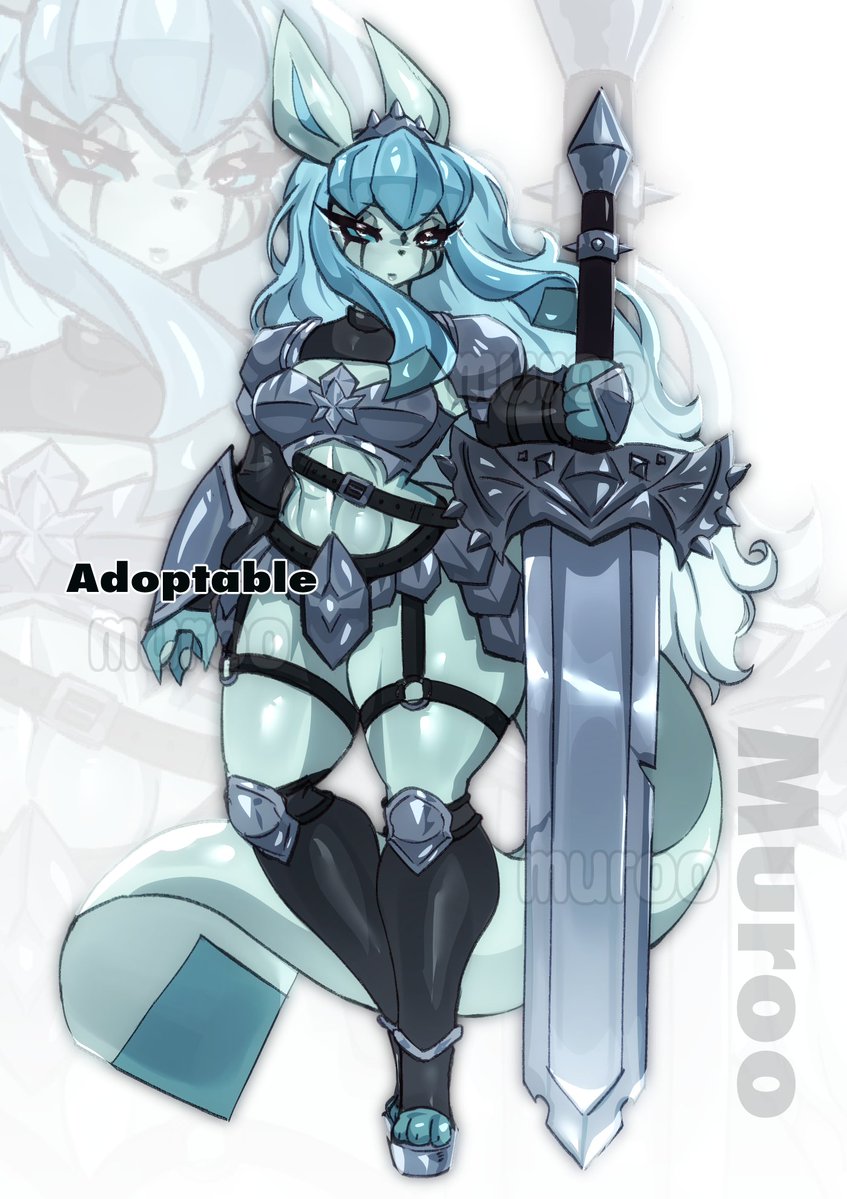 MurooSFW's tweet photo. Battle Princess Glaceon Adopt 🩵🗡
#furry #pokemon #glaceon https://t.co/VwEXJsTjc3