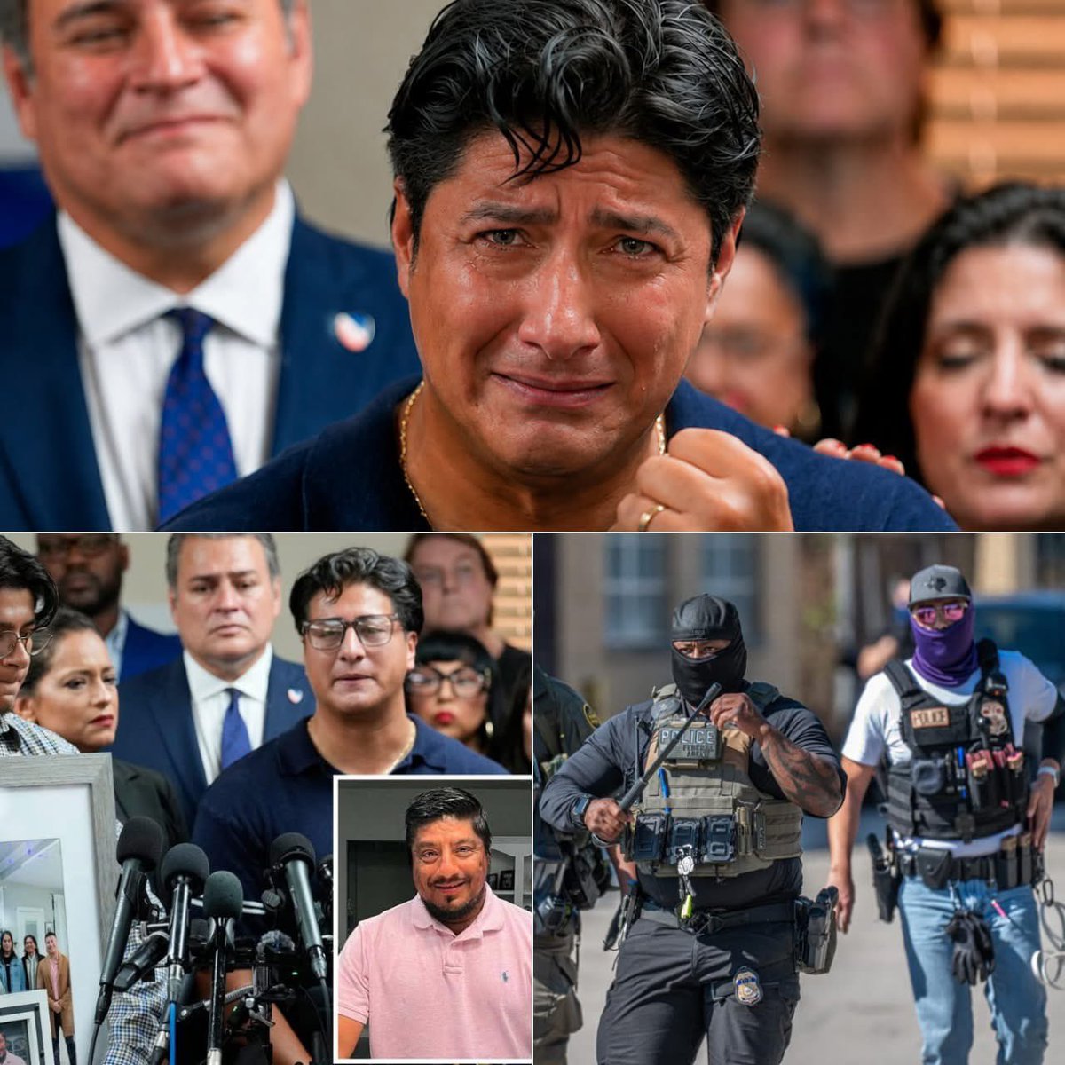 goRubenRuben's tweet photo. 🇺🇸 Breaking news: THE TESTIMONY OF TWO SONS AGAIN PRESSURES ICE

Ronaldo Salgado and Lorenzo Salgado Jr. told lawmakers in Texas how their father's death changed their entire family. Between tears, they demanded an independent investigation and accused the authorities of withholding information from the operation. The hearing reignited the debate on the use of force. Now the pressure falls on the lawmakers to demand evidence and determine what really happened.