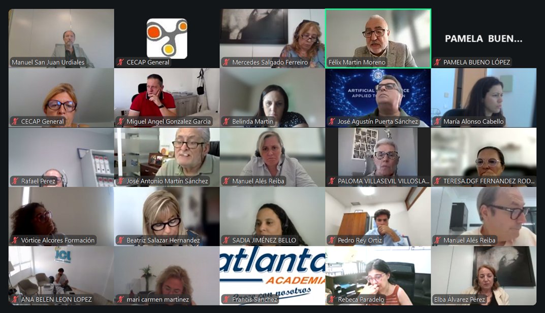 CecapFormacion's tweet photo. 300 personas se encuentran reunidas en la WEBINAR: "CONVOCATORIA ESTATAL OFERTA SEPE OCUPADOS 2026-2027" presentada por Félix Martín, nuestro Presidente. Ponentes: Manuel San Juan, Director Rep. Empresarial FUNDAE; Mercedes Salgado y Elba Álvarez Pérez, de la Asistencia Técnica. https://t.co/xynYhaiK3B