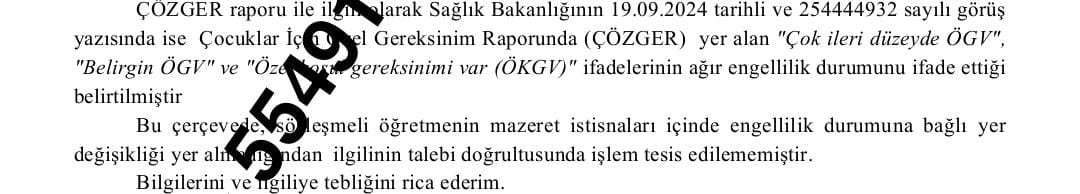 Turkgibi's tweet photo. Sn. @rterdogan @cftcblnt @mahinurozdemir; 
%90 üstü engelli bir çocugu olan anne istisnai durum kapsamındadır ve dikkate alınıp karar verilmesi gerekir iken ,2 yıldır 
Sözleşmeli öğretmende "ağır engelli  kapsaminda yer değişikliği yoktur denerek cevap verilmektedir
@yusuf__tekin https://t.co/AiiTSUxN5w