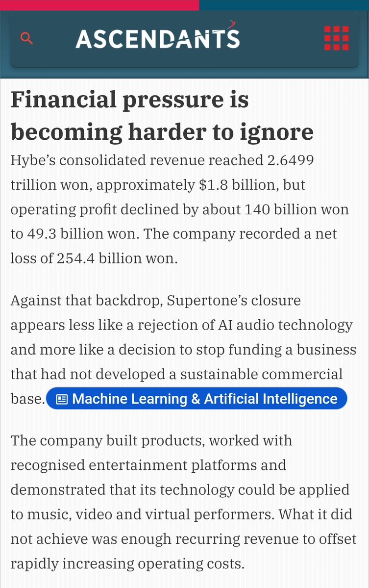 Cangmiengene7's tweet photo. Hybe Liquidates Supertone After 49 Billion Won Investment https://t.co/NLXIO23GCn

엔진은 책임을 요구합니다.
#Hold_HYBE_Accountable_Q2
#BoycottHYBE_ZeroCredibility https://t.co/Z51TYw9PAU