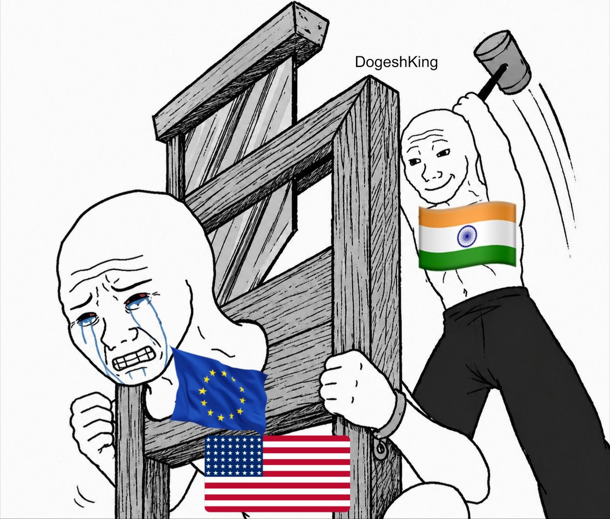 Dogeshking's tweet photo. How do you supposed to attack on Indians from your Mom's Onlyfans Basement... ??? 😭😂 https://t.co/pCpId9B3cT