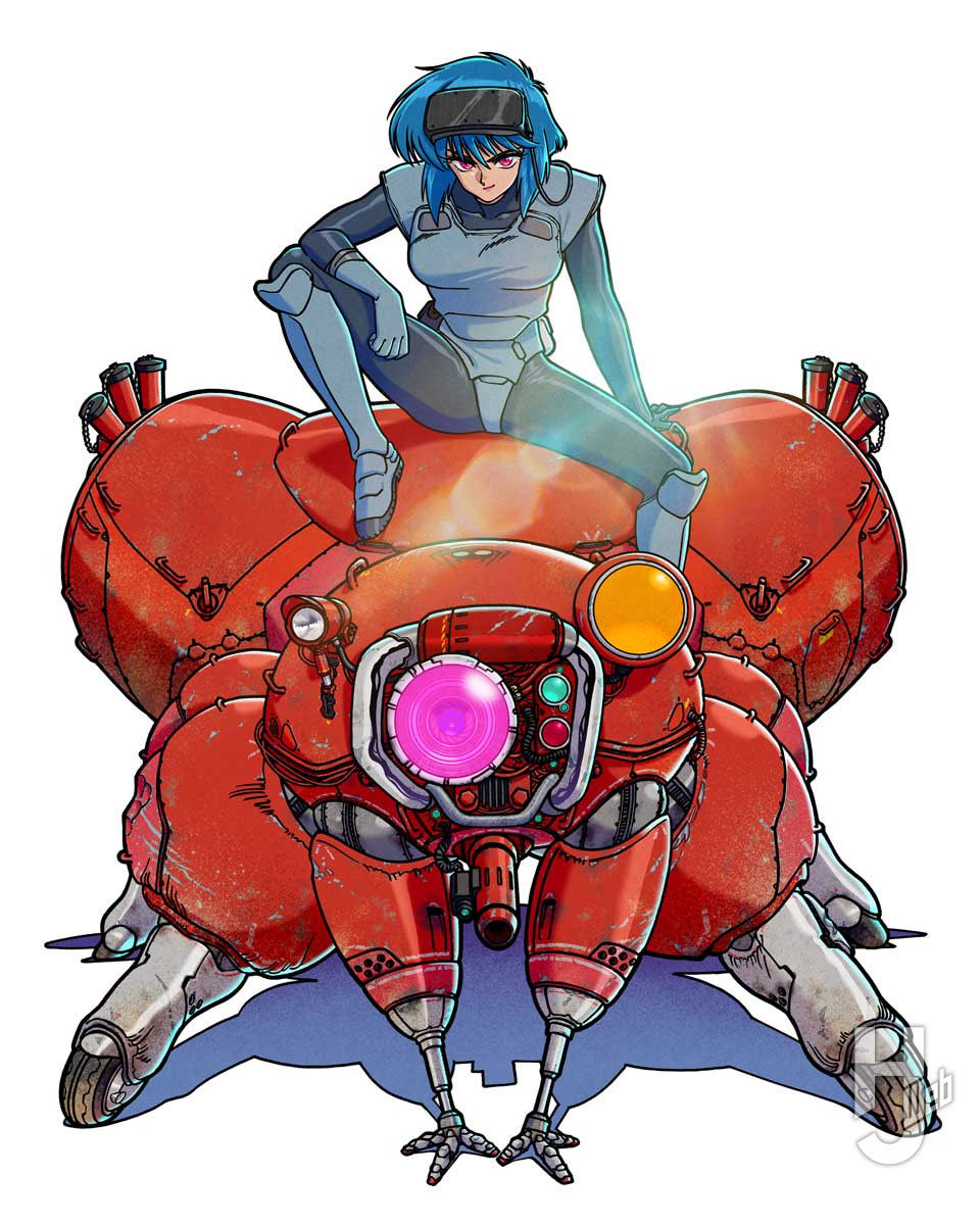 shuwest's tweet photo. なんで、いまさら、サイバーパンク的な世界観の作品が作られているんだろう？

死ぬほど好きな世界観だし、嬉しい反面、正直古臭いんだよなあ。

でも、士郎正宗の原作を可能な限り再現したアニメ版「攻殻機動隊」は、不思議と新しく感じるんだよね。 https://t.co/sQqkgcrMSe