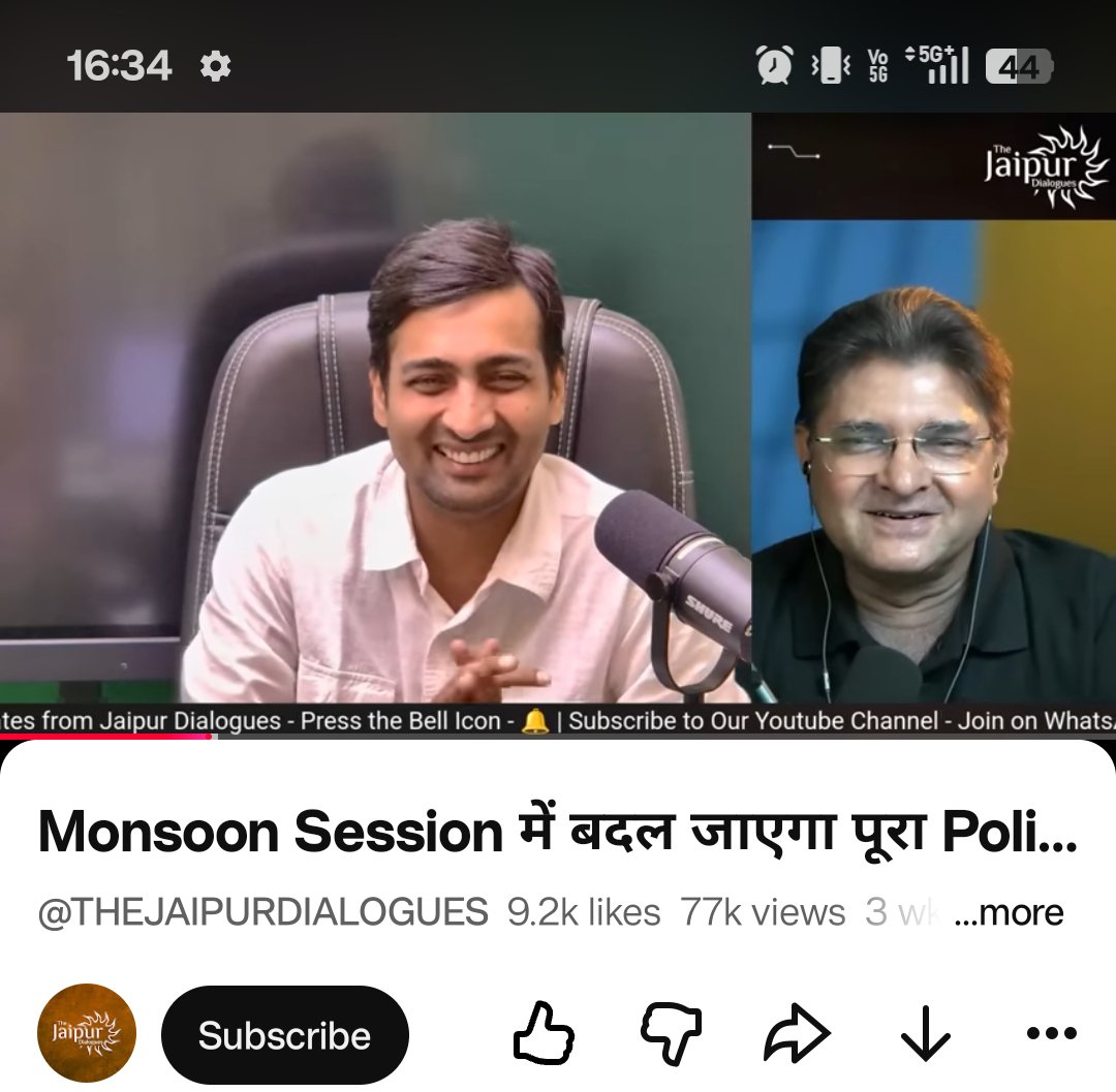 United____India's tweet photo. @JaipurDialogues Sir this video is from 4 july , the time when maximum neet suicides happened , see how you people are laughing and discussing frivolous matters with Abhishek tiwari ji,

When being a retired IAS u can laugh then why can't CJP who got what they demanded, it's okay na https://t.co/edgjSTXvAf
