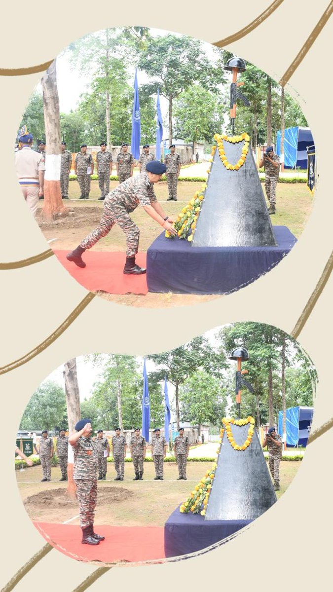 DIGOPSBJPR's tweet photo. On the occasion of the 88th CRPF Raising Day, Sh BS Negi, DIG Ops Bijapur planted Saplings, paid tribute to the Martyrs, held a sainik Semmalan &amp; interacted with Jawans of 214 Bn &amp; reaffirm the pledge to serve with "Courage &amp; Commitment." @crpfindia @centralzonecrpf @cgsectorcrpf https://t.co/v0teKphULq