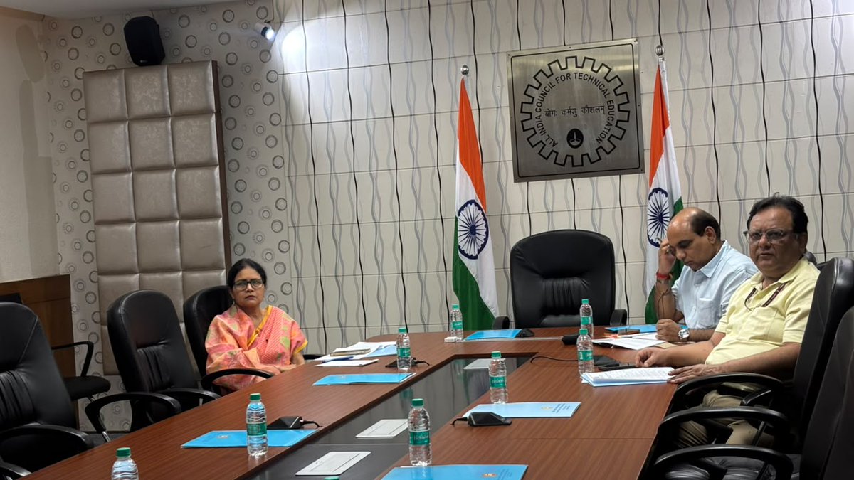 AICTE_INDIA's tweet photo. The Awareness Webinar on AICTE Scholarship and Fellowship Schemes for the North-Western Region (NWR) successfully concluded with valuable insights from AICTE officials on the wide range of opportunities available for students, faculty members and institutions.

From the Prime Minister’s Special Scholarship Scheme (PMSSS) to the AICTE Industry Fellowship Programme, AICTE offers several impactful schemes designed to support academic growth, professional development, research, innovation and industry exposure.

During the webinar, AICTE officials urged students, faculty members and institutions to explore these opportunities, identify the schemes best suited to their needs, and make the most of the support extended by the Council.

#AICTE #Scholarship #Fellowship #PMSSS #AICTEIndustryFellowship