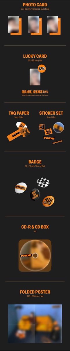 _hunnieJ's tweet photo. SEHUN Special Single - FADE (失重色)  

รับพรีแบบดันยอด รอราคาออกนะคะ 
รายละเอียดของในอัลบั้มตามภาพ 

FADE Ver.🖤
COLOR Ver.🧡

มาซัพพอร์ตเซฮุนกันเยอะๆค่า 

#ตลาดนัดEXO #SEHUN_SOLO https://t.co/Oi2T1381JH