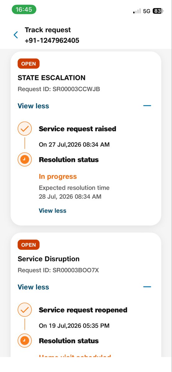 avitrips's tweet photo. @JioCare @reliancejio @RIL_Updates @JioCare @reliancejio @RIL_Updates : And here we go again!!Waiting for 12hrs on a complaint only to get another reschedule notice!Reliance jio team makes a govt department look efficient, by contrast thanks to their lethargy &amp; https://t.co/8w5PndQnHJ consumer connect,no urgency! https://t.co/ApmgB06eph