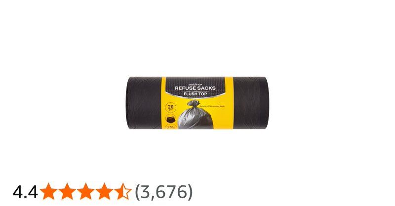 MoneyRobinUK's tweet photo. £0.80! Pack of 20 — 20 Refuse Sacks Flush Top 75L, ideal for rubbish. 👉 https://t.co/lLPGnMXzZe #AmazonDeals #DealsUK #ad https://t.co/sS45xhcpQw