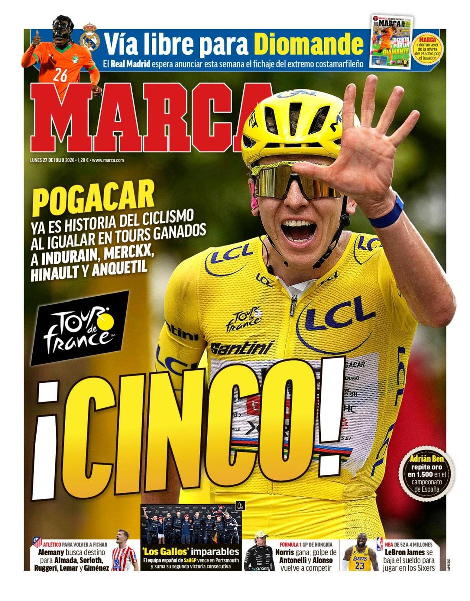 vozesdodesporto's tweet photo. Capas desportivas em França, Espanha e … Portugal 😁 https://t.co/5fCzRM38za