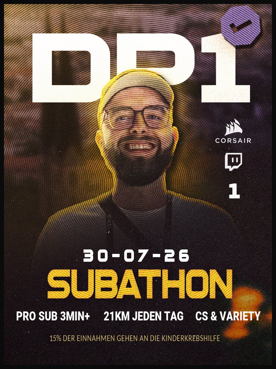 danielPelloCS2's tweet photo. Wir gehen ab Donnerstag rein😇
Für jeden Tag der neu auf den Timer kommt, laufe ich im Stream einen Halbmarathon 🏃‍♂️ 
15% der Einnahmen gehen an die Kinderkrebshilfe 🏥 
Bis in 4 Tagen! https://t.co/Job9uRMMhC