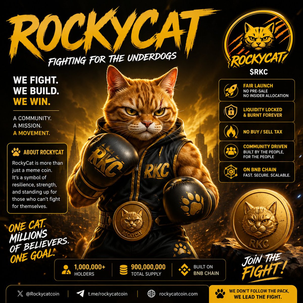 OlabodeKenny's tweet photo. The future belongs to projects that can bridge traditional finance and crypto.
As that integration grows, community-driven ecosystems like #RockyCatCoin ($RKC) have an opportunity to grow alongside it by continuing to build, innovate, and earn trust. @Rockycatcoin @cz_binance @binance @MEXC