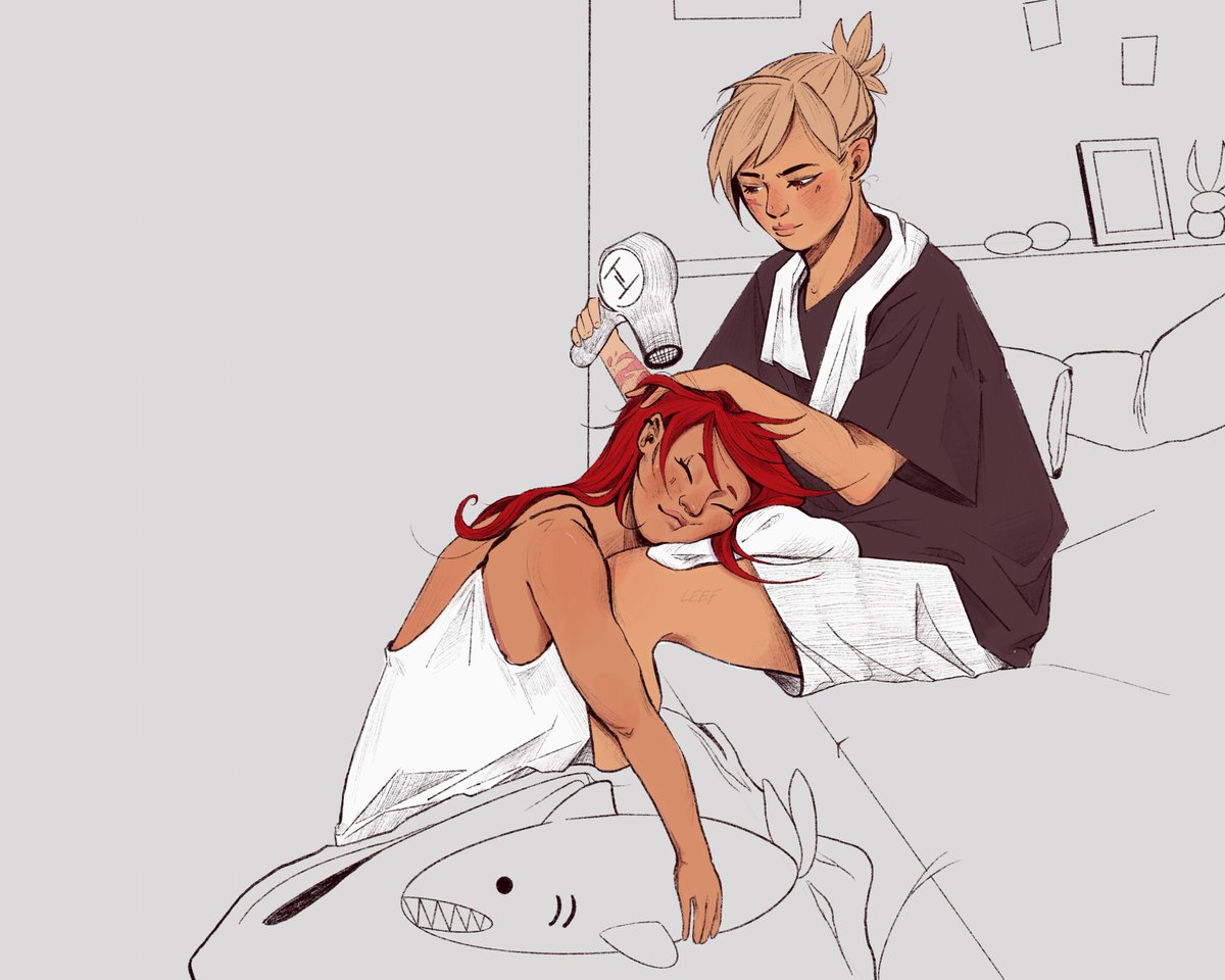 pandeleef's tweet photo. day 2: genderbend - taking care of her 
#krbkweek2026 #bkkr https://t.co/RMmEzilLm9