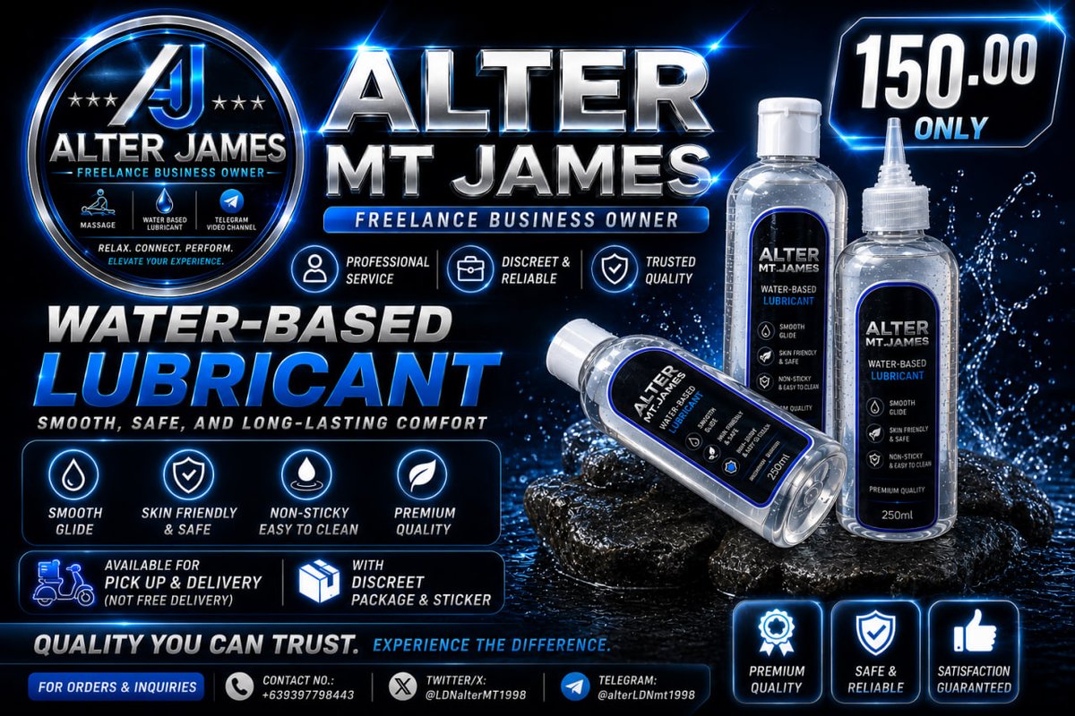 LDNalterMT1998's tweet photo. Available na po ang ating water-based lubricant.
Pm me sa mga gusto mag order!
#pagadian #pagadianalter #alterpagadian #alterph #alterpinoy #altertherapist #lubricant #waterbasedlubricant https://t.co/UnIGZMc8ag