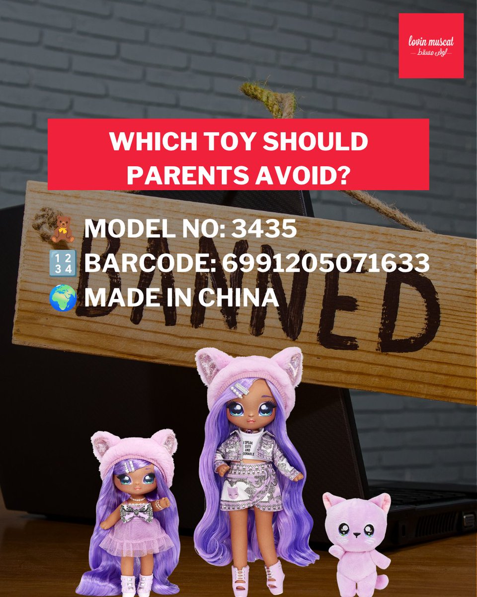 LovinMuscat's tweet photo. ⚠️ Parents, take note 🧸
Oman has withdrawn this children’s toy from markets after safety concerns were identified.
#lovinmuscat https://t.co/JWRu8LjYoE