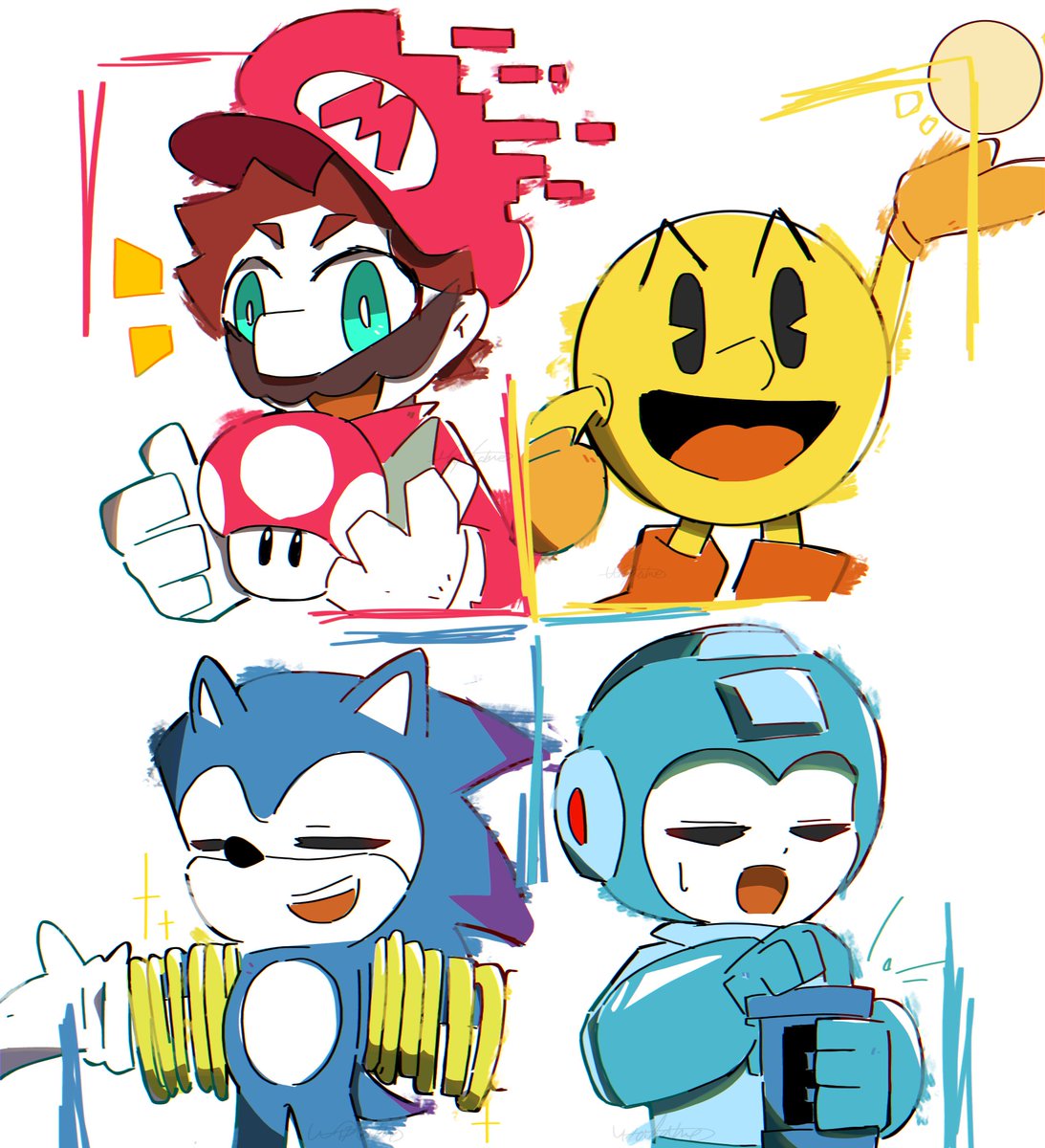 wakame_0064's tweet photo. LIFE-UP ITEM!
#pacman #mario #megaman #sonic https://t.co/MFvU2QoeOA