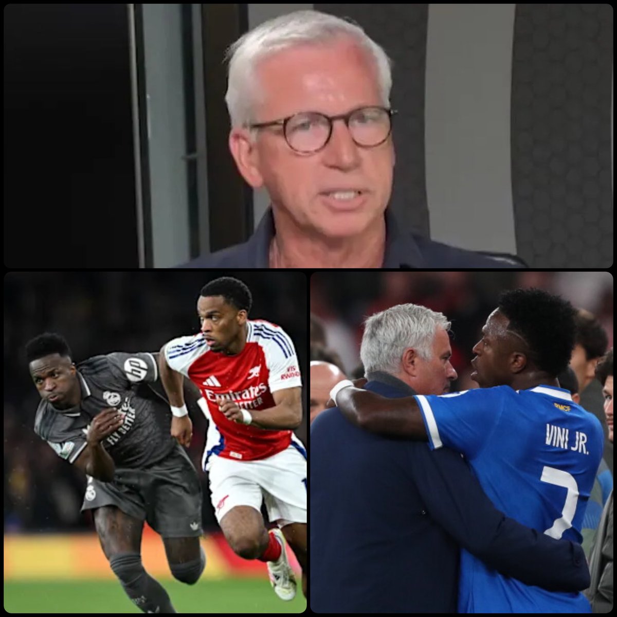 Arsenalnewschan's tweet photo. 🗣️Former Newcastle and West Ham manager Alan Pardew is convinced #Arsenal will sign Vinicius Junior this summer: “What a signing that would be if Arsenal get Vinicius. I think this is a deal that will happen. The reason I think that is he’s got history with Jose Mourinho, he’s at Real Madrid, he’s got a year left on his contract. They’ve been trying to get him to sign a new deal for a long time now.

“When you think about the other side of the coin, the new champions of the Premier League… you’re in London, you’re not in Newcastle, you’re not in Manchester, you’re in London.

“You’re playing for the champions Arsenal, they’ll put you in a house in Regent’s Park, you can fly in and fly out your family at will because you’ll have enough finance to do it. I think it’s a tempting proposition.”