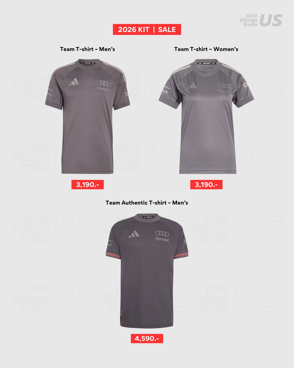 nthingsfromUS's tweet photo. SALE 40% 🔥🔥

Audi F1 Team 🏎️🩶 2026 Team Kit รุ่นใหม่ล่าสุดของปีนี้

⚠️ ปิดรับ 31/7 ⚠️

♡ เริ่มต้น 3,190.-

ส่งฟรีในไทย &amp; มัดจำได้ 50%
✈️ รอสินค้า 3-4 weeks

#ตลาดนัดF1 #พรีเมกา #พรีออเดอร์อเมริกา #พรีออเดอร์usa https://t.co/MfcYvdKqde