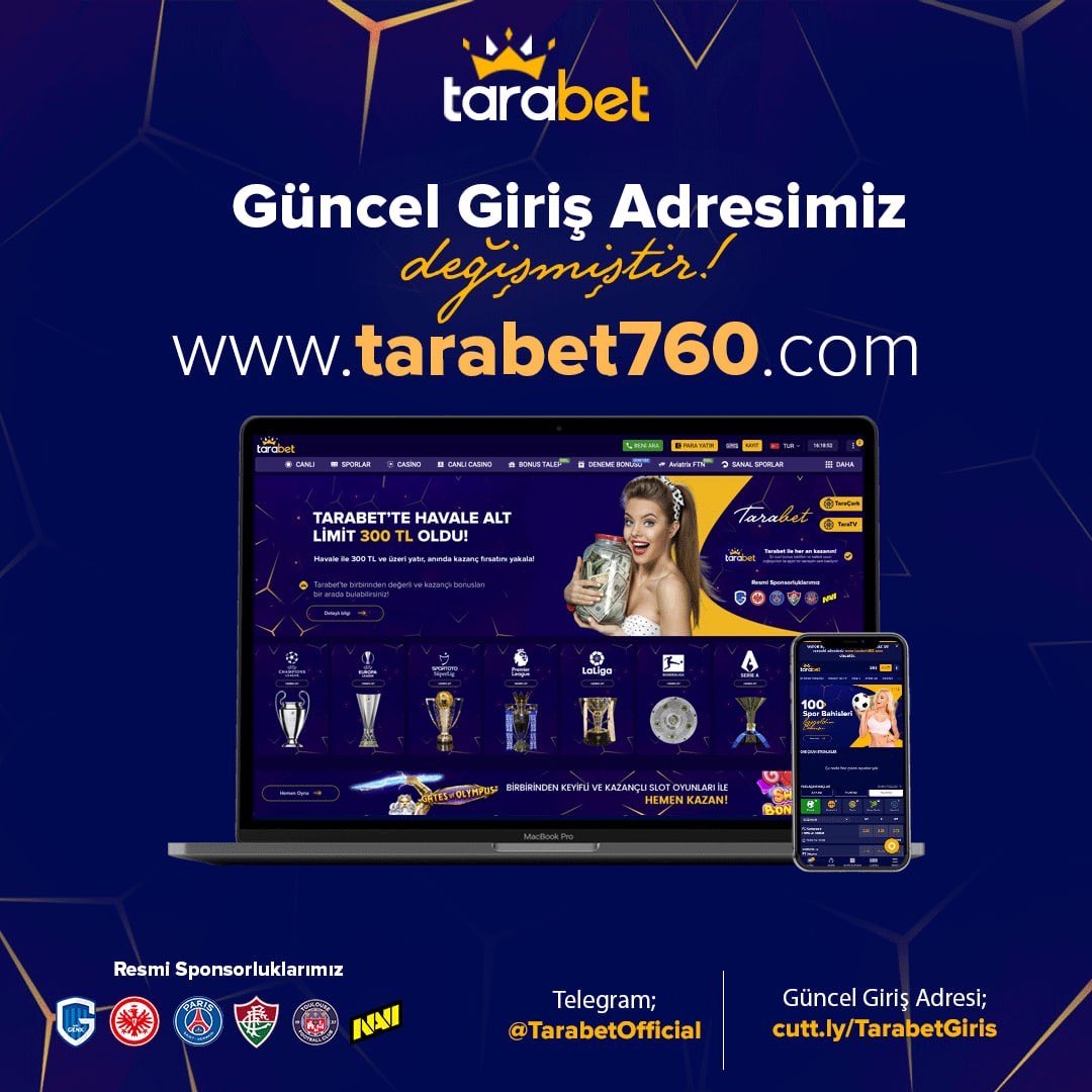 tarabetgiris's tweet photo. Değerli Üyelerimiz;  

Tarabet güncel giriş adresimiz https://t.co/CV7l2BmTMH olmuştur. Sahte sitelere denk gelmemek için sadece resmi hesaplarımızda paylaşılan güncel giriş adresleri ile giriş yapınız. https://t.co/Ic5e6coKrU